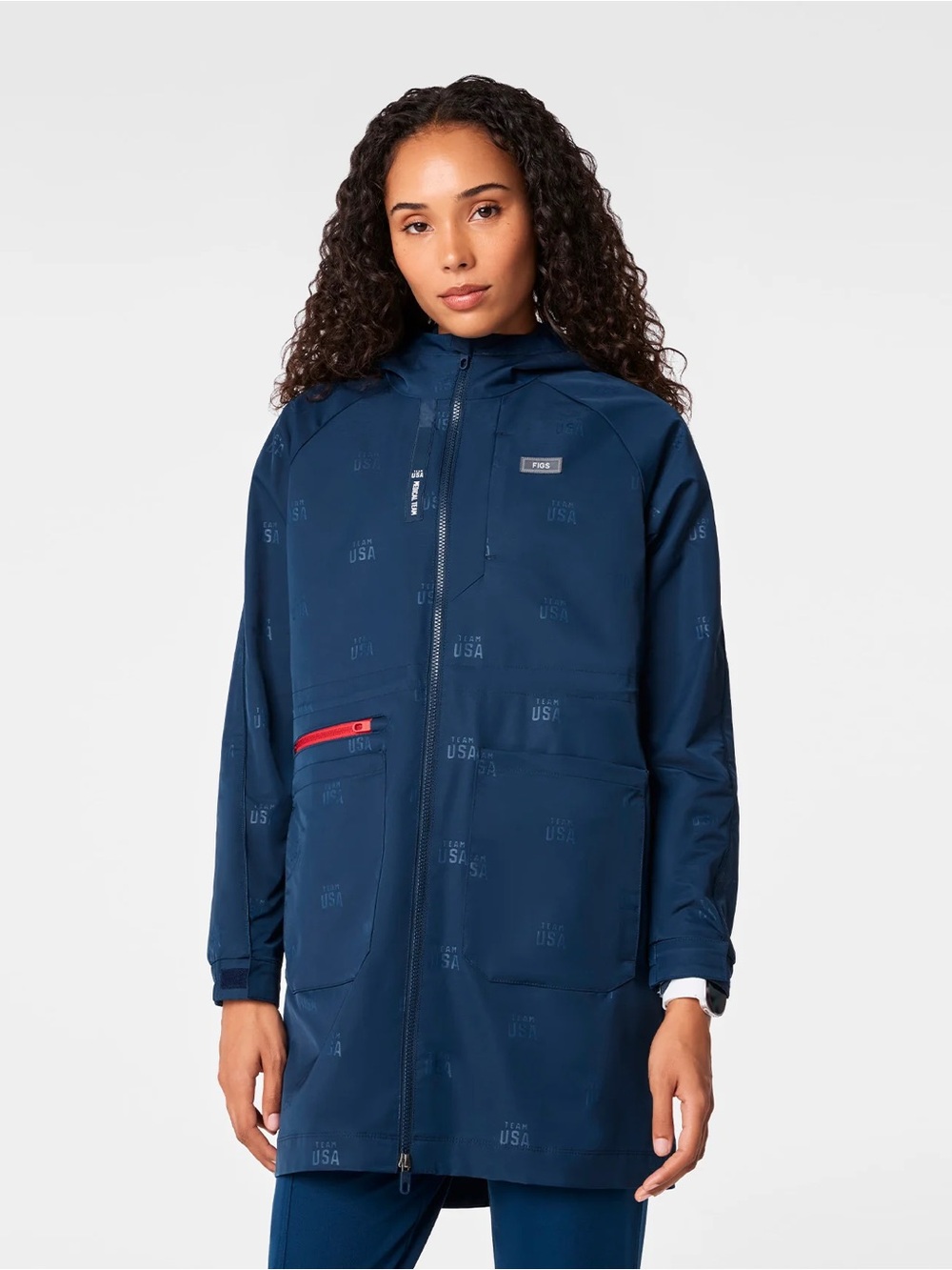 FIGS x Team USA Olympic Medical Team On-Shift Stadium Jacket NWT Size M